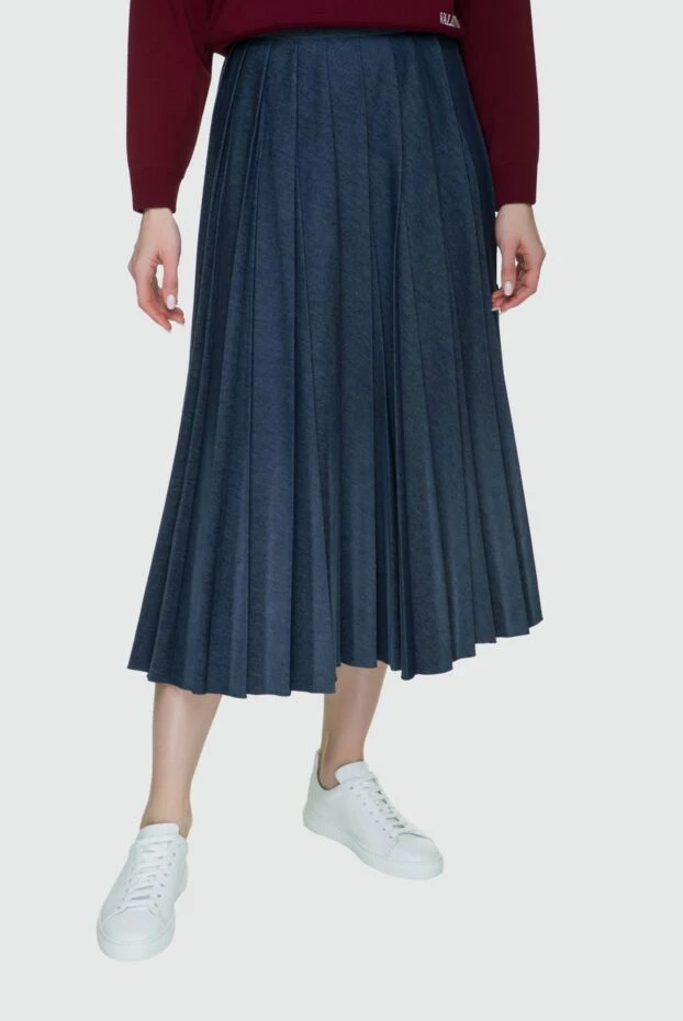 MSGM woman blue skirt for women 154608 - photo 2