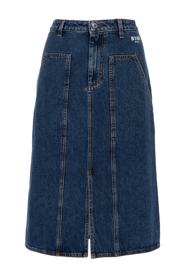 MSGM blue cotton skirt for women 154609 - photo 1