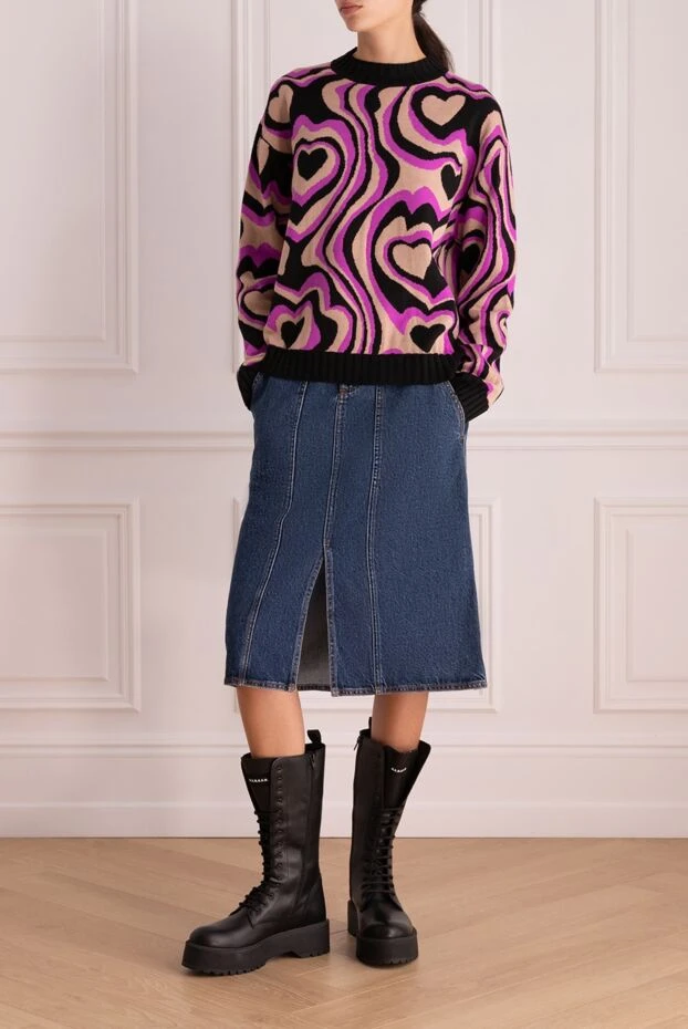 MSGM woman blue cotton skirt for women buy with prices and photos 154609 - photo 2