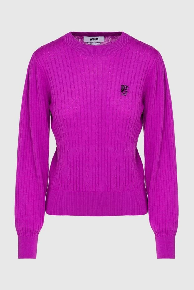 MSGM woman pink wool and acrylic jumper for women 154628 - photo 1