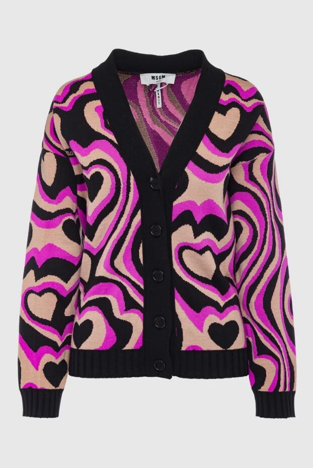 MSGM woman pink wool and acrylic cardigan for women buy with prices and photos 154630 - photo 1