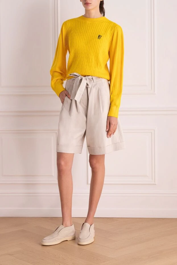 MSGM woman yellow wool and acrylic jumper for women buy with prices and photos 154631 - photo 2