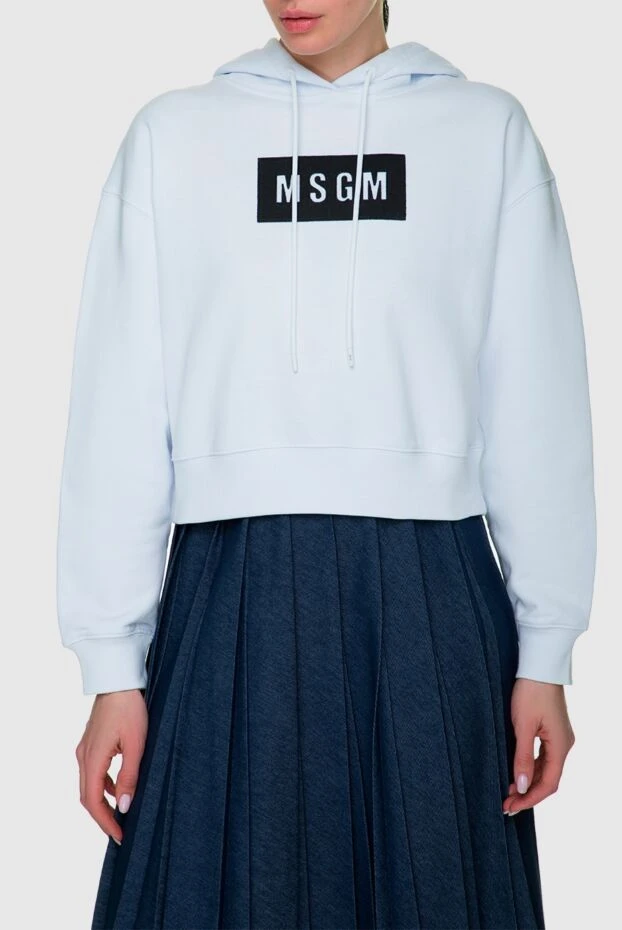 MSGM woman beige cotton hoodie for women 170484 - photo 3