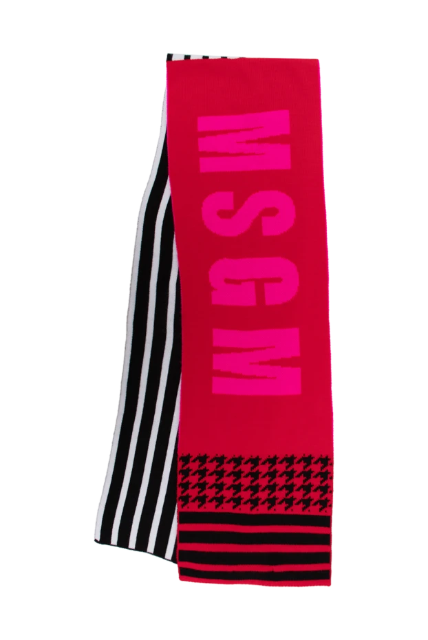 MSGM woman women's red acrylic scarf buy with prices and photos 154637 - photo 1