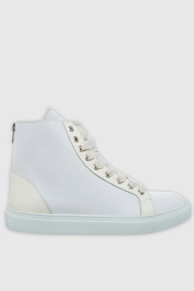 Lisa Conte woman white leather and fur sneakers for women buy with prices and photos 154650 - photo 1