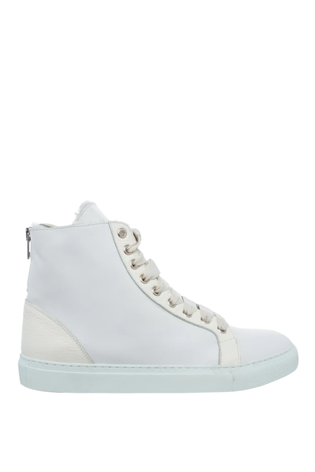 Lisa Conte woman white leather and fur sneakers for women buy with prices and photos 154651 - photo 1