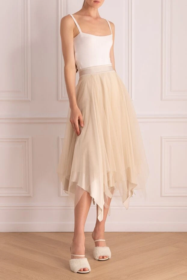 Peserico woman beige polyamide skirt for women buy with prices and photos 154669 - photo 2