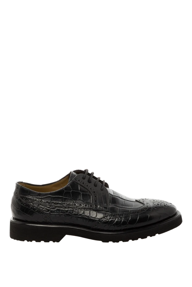 Shoes for men from alligator leather black