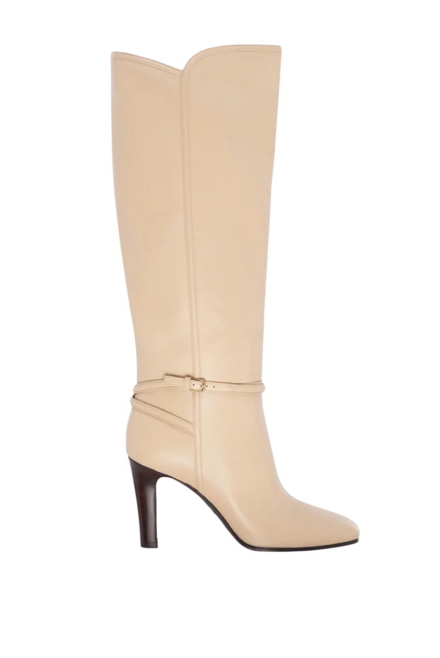 Saint Laurent woman beige leather boots for women buy with prices and photos 154798 - photo 1