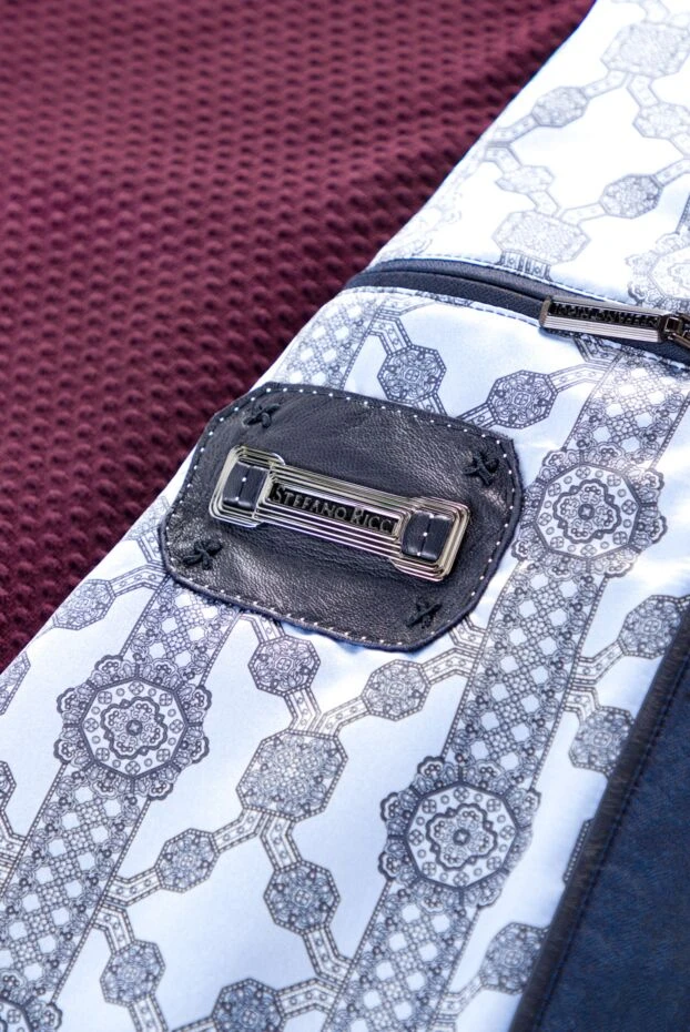 Stefano Ricci чоловіча кашемірова куртка темно-синього кольору з коміром стійкою. 154908 - фото 3