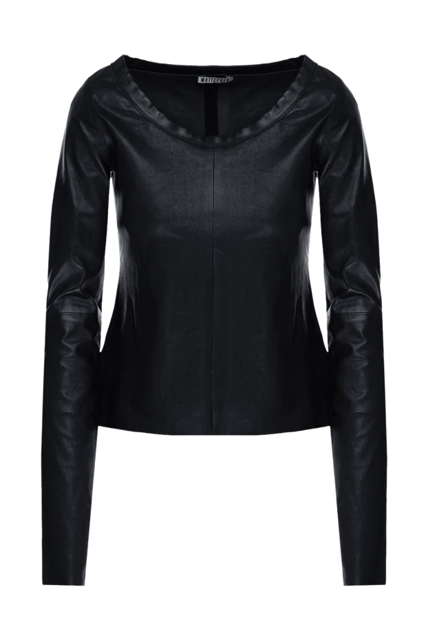 Maticevski woman black leather and cotton blouse for women buy with prices and photos 154926 - photo 1