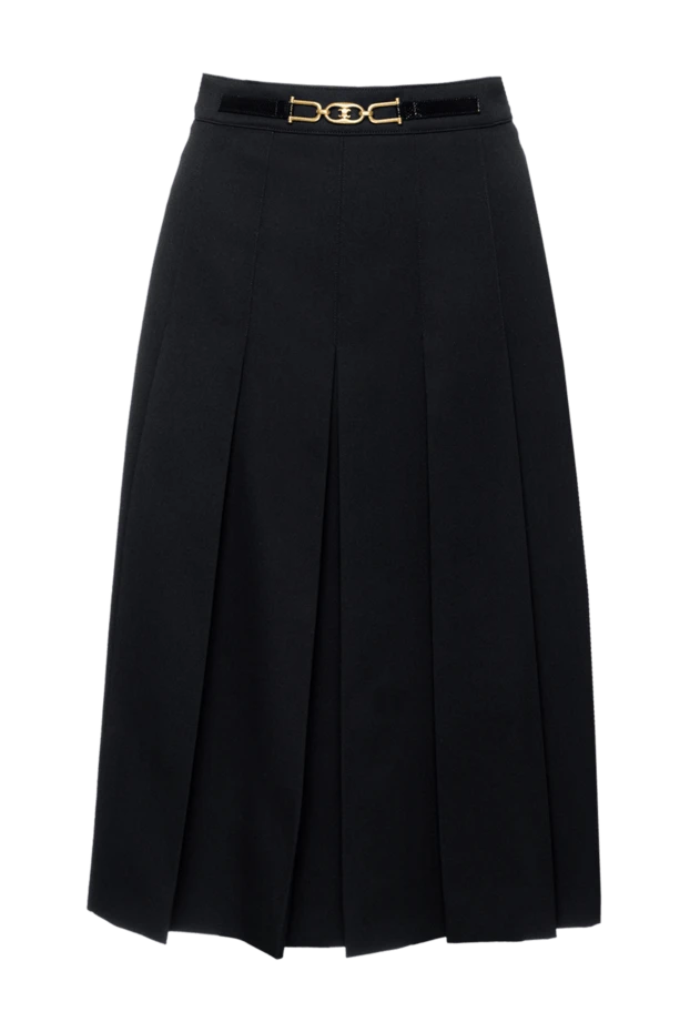 Celine женские юбка из шерсти черная женская купить с ценами и фото 154976 - фото 1