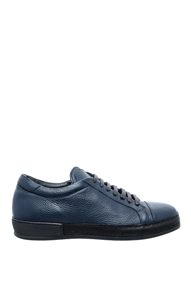 Cesare di Napoli man blue leather sneakers for men buy with prices and photos 155006 - photo 1