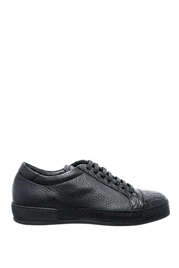 Cesare di Napoli man black leather sneakers for men buy with prices and photos 155009 - photo 1