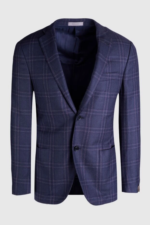 Corneliani мужские пиджак из шерсти и кашемира фиолетовый мужской купить с ценами и фото 155027 - фото 1