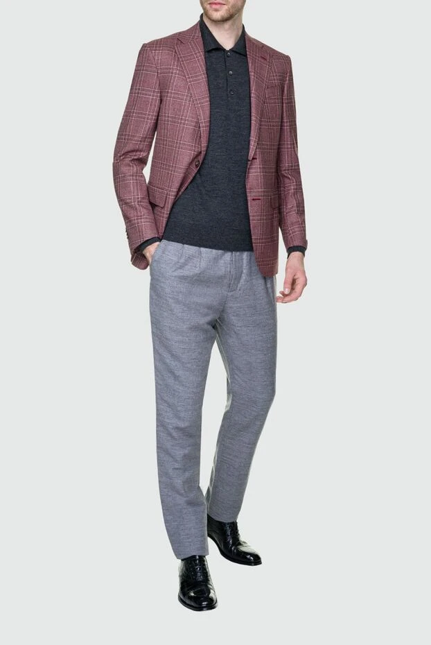 Corneliani мужские пиджак из шерсти розовый мужской купить с ценами и фото 155034 - фото 2