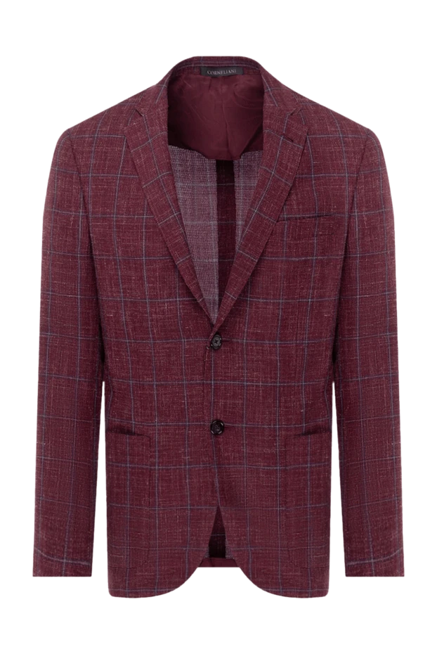 Corneliani мужские пиджак бордовый мужской купить с ценами и фото 155036 - фото 1