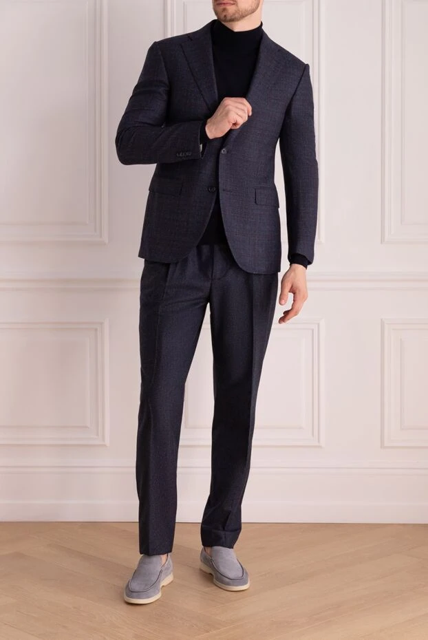 Corneliani мужские пиджак из шерсти серый мужской купить с ценами и фото 155038 - фото 2