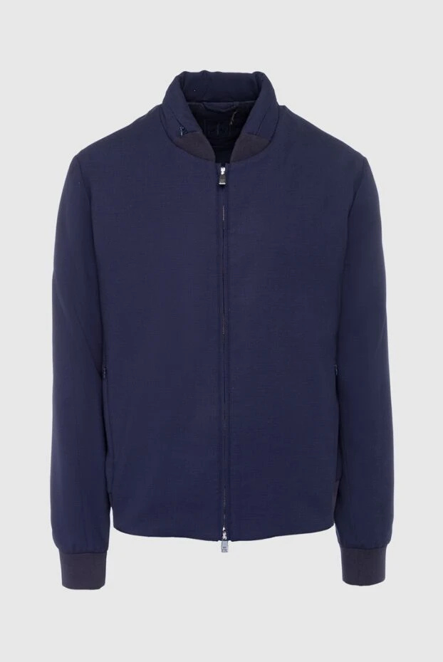 Corneliani мужские куртка из шерсти и мохера синяя мужская купить с ценами и фото 155041 - фото 1