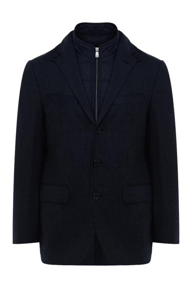 Corneliani мужские пиджак из шерсти синий мужской купить с ценами и фото 155046 - фото 1