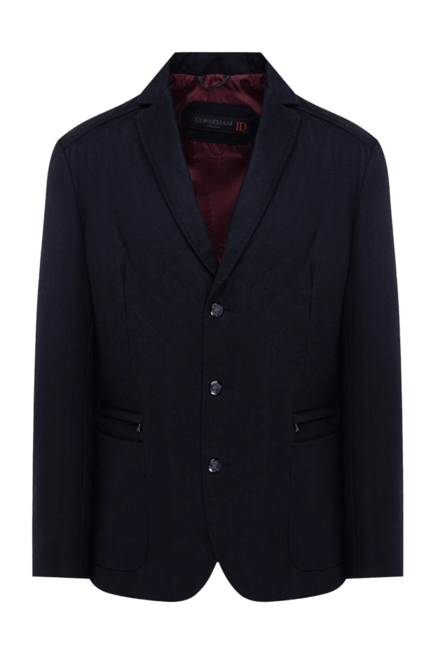Corneliani мужские пиджак из шерсти и кашемира синий мужской купить с ценами и фото 155056 - фото 1