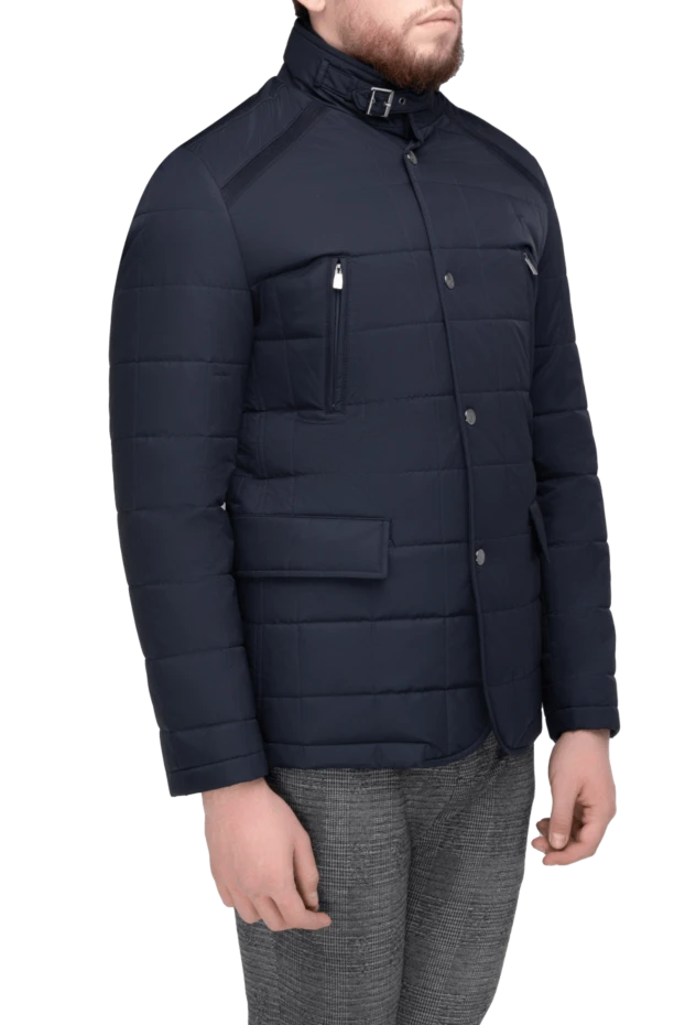 Corneliani куртка з поліестеру синя чоловіча 155057 - фото 3
