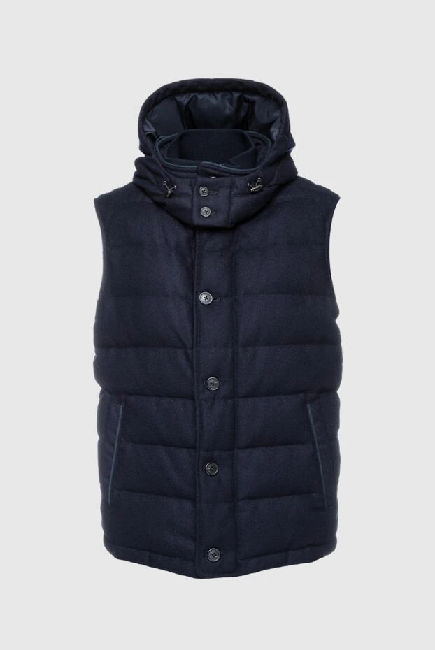 Corneliani man wool and polyester vest blue for men buy with prices and photos 155063 - photo 1