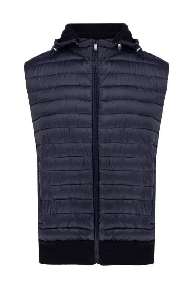 Corneliani man wool and polyester vest blue for men 155065 - photo 1