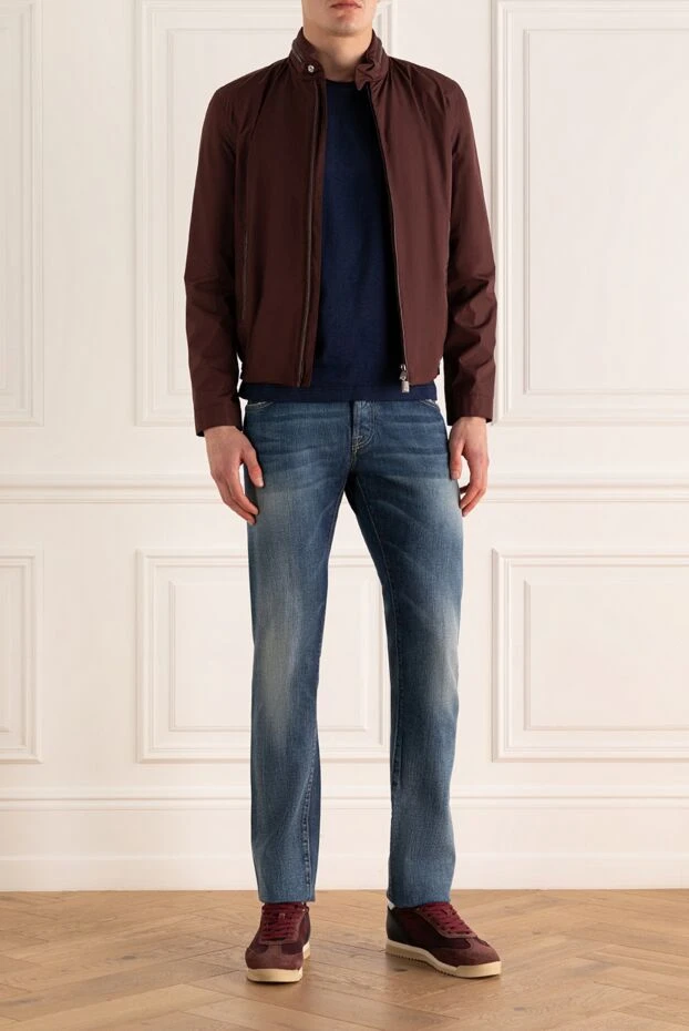 Corneliani мужские куртка из полиэстера бордовая мужская купить с ценами и фото 155069 - фото 2