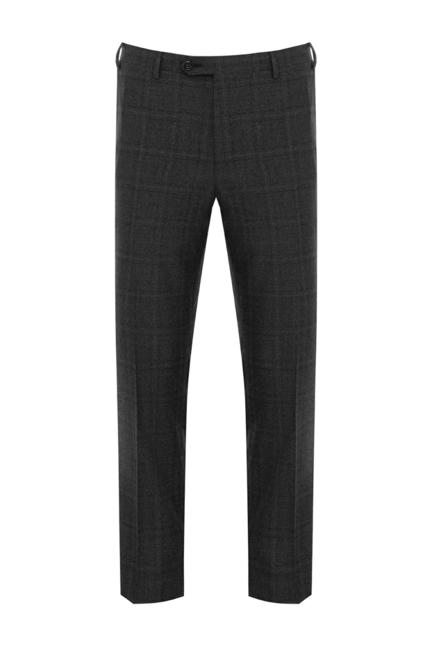 Gray wool pants for men