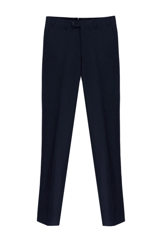 Corneliani man blue wool trousers for men buy with prices and photos 155074 - photo 1