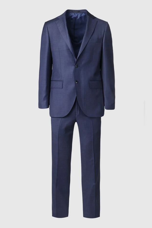 Lubiam мужские костюм мужской из шерсти синий купить с ценами и фото 155094 - фото 1