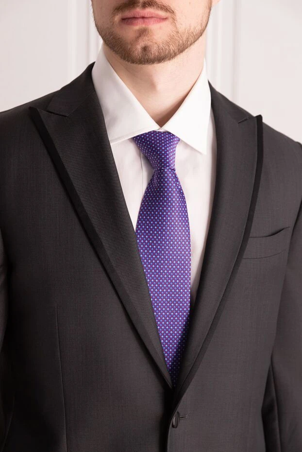 Stefano Ricci purple silk tie for men 155183 - photo 2