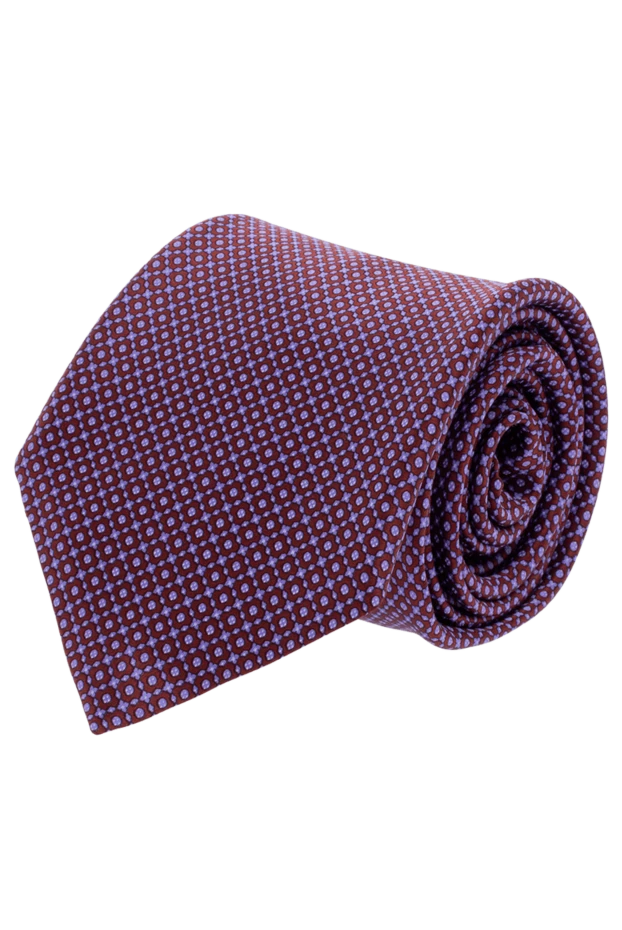 Stefano Ricci галстук из шелка фиолетовый мужской 155195 - фото 1