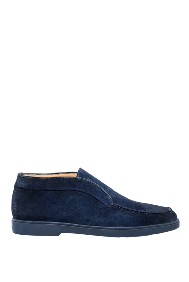 Santoni man blue suede deserts for men buy with prices and photos 155236 - photo 1