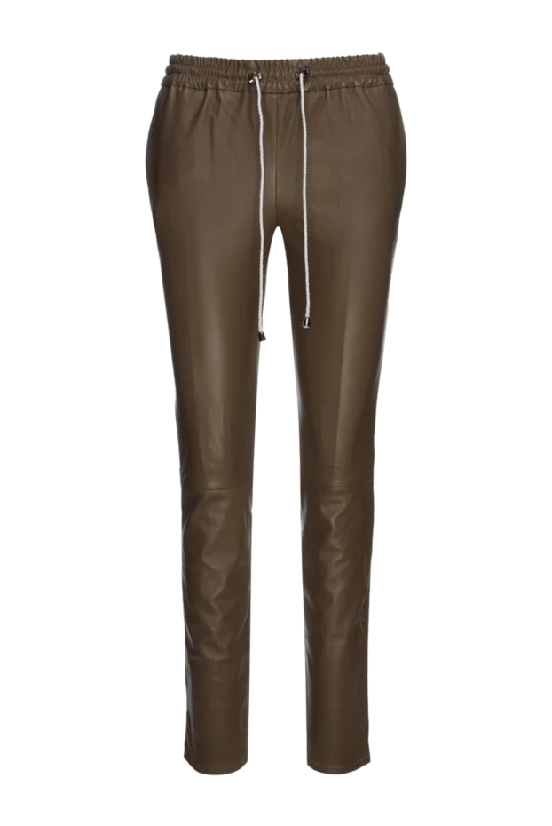 Fleur de Paris woman brown leather trousers for women buy with prices and photos 155245 - photo 1