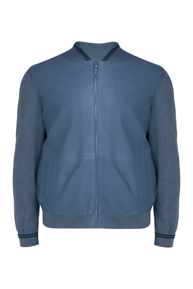 Torras man blue leather jacket for men 155280 - photo 1