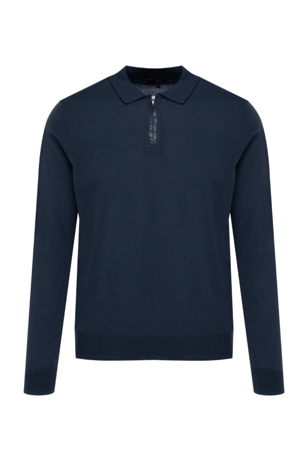 Torras man long sleeve cashmere & alligator polo blue for men buy with prices and photos 155283 - photo 1