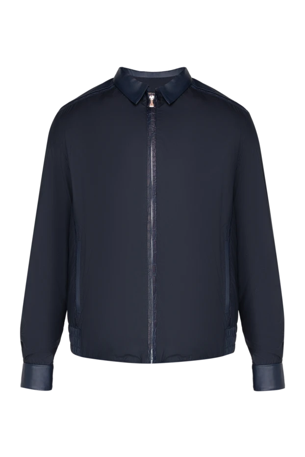 Torras man jacket made of polyester, genuine leather and polyamide blue for men buy with prices and photos 155302 - photo 1