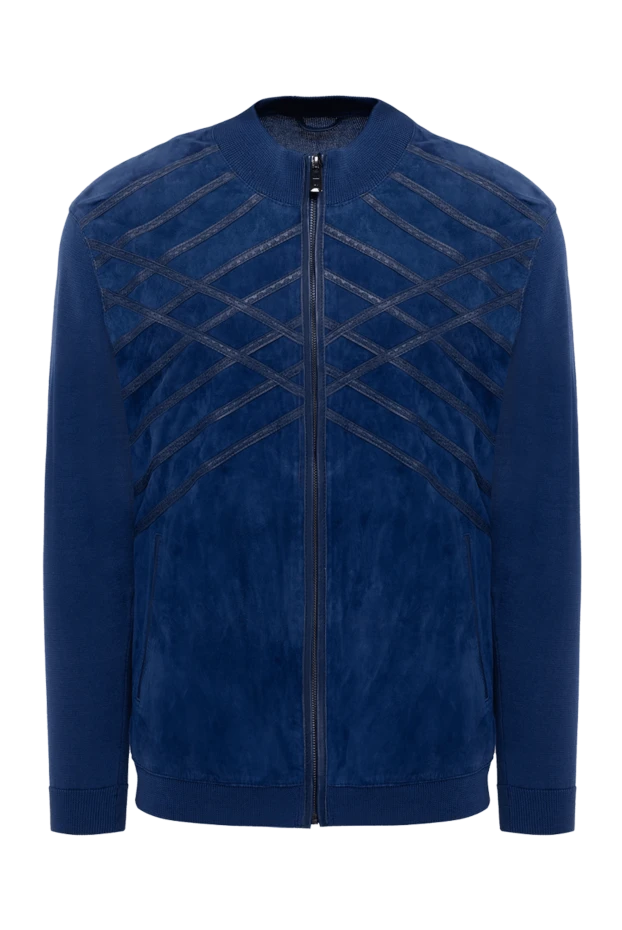 Torras man men's cardigan made of suede and cotton blue buy with prices and photos 155305 - photo 1