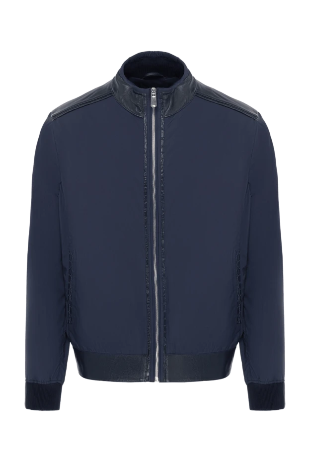 Torras jacket made of polyester, genuine leather and polyamide blue for men 155307 - photo 1