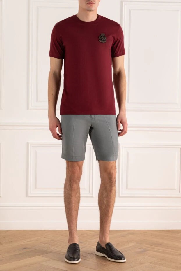 Dolce & Gabbana man cotton t-shirt burgundy for men buy with prices and photos 155325 - photo 2