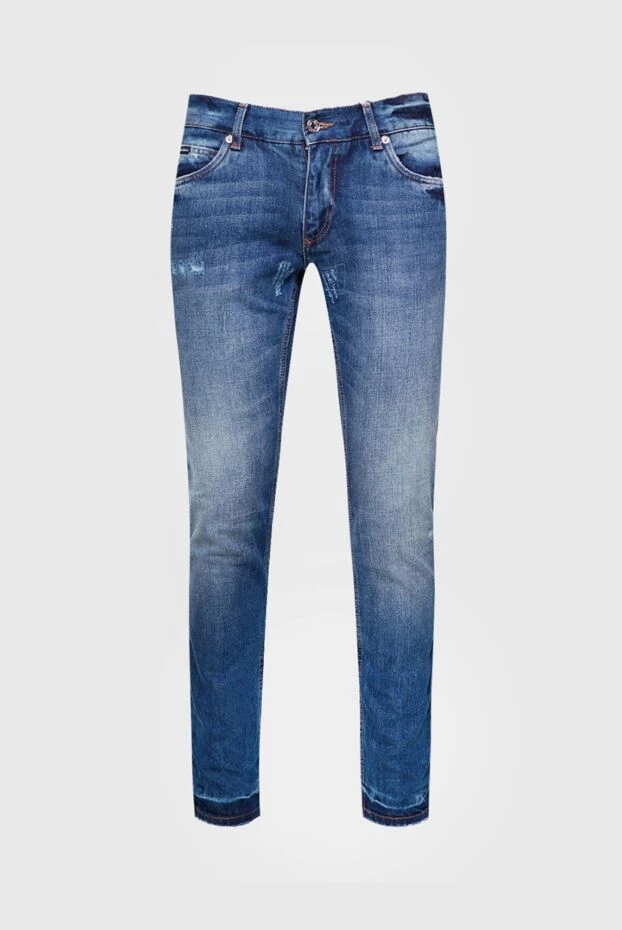 Dolce & Gabbana мужские джинсы из хлопка синие мужские купить с ценами и фото 155327 - фото 1