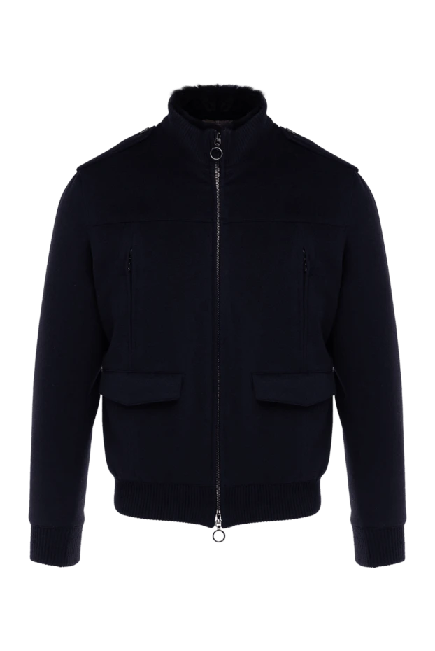 Seraphin мужские куртка на меху из кашемира синяя мужская купить с ценами и фото 155336 - фото 1