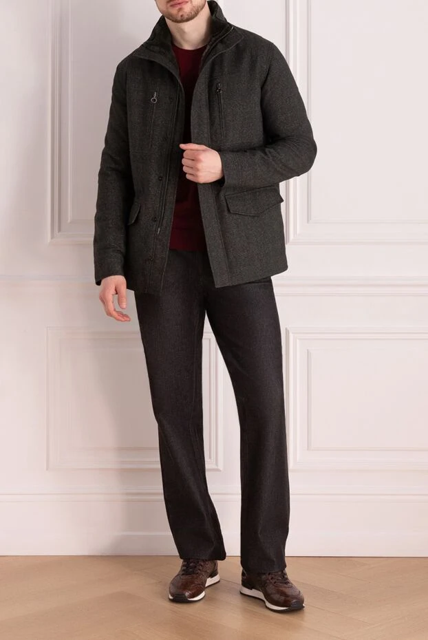 Seraphin man wool fur jacket gray for men buy with prices and photos 155337 - photo 2