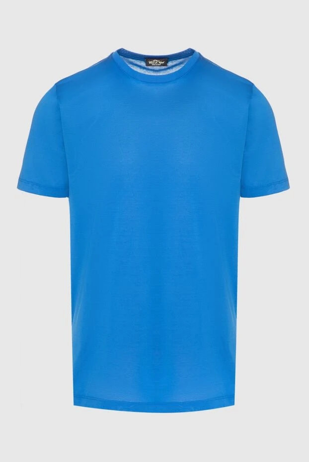 Cesare di Napoli чоловічі футболка з бавовни блакитна чоловіча купити фото з цінами 155373 - фото 1