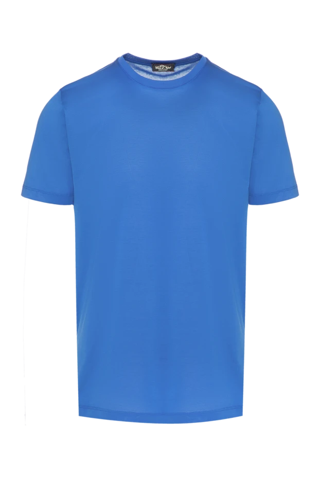 Cesare di Napoli man blue cotton t-shirt for men buy with prices and photos 155373 - photo 1