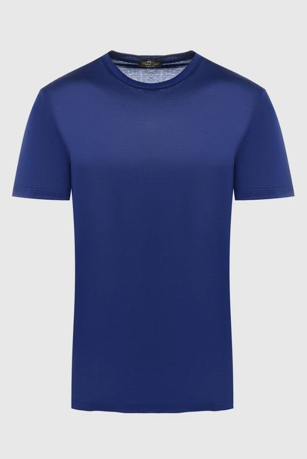 Cesare di Napoli чоловічі футболка з бавовни синя чоловіча купити фото з цінами 155376 - фото 1