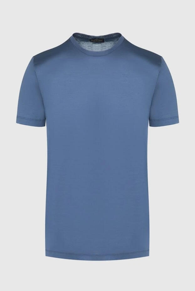 Cesare di Napoli man cotton t-shirt blue for men buy with prices and photos 155380 - photo 1