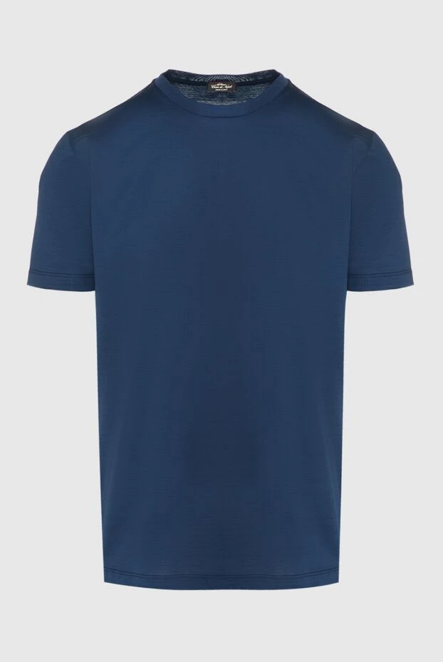 Cesare di Napoli чоловічі футболка з бавовни синя чоловіча купити фото з цінами 155381 - фото 1